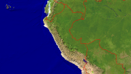 Peru Satellit + Grenzen 1920x1080